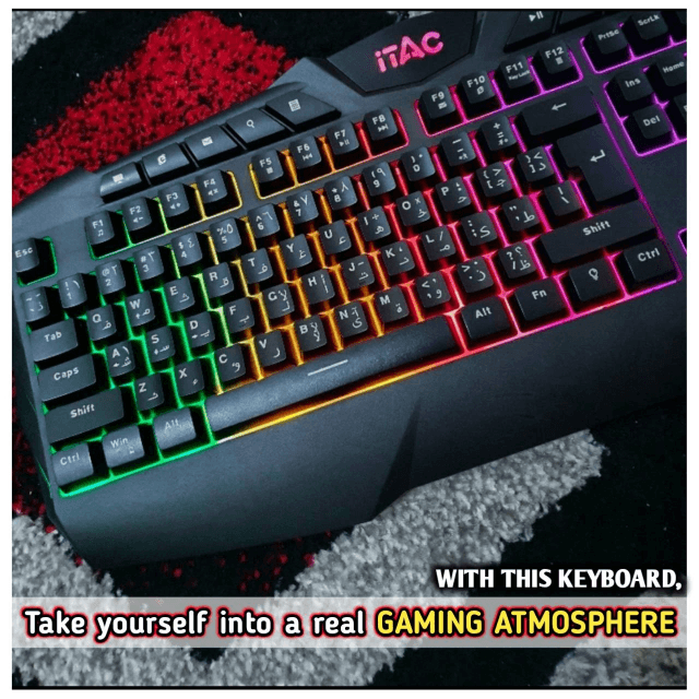 Gaming Keyboard RGB Mechanical Feeling - Itac