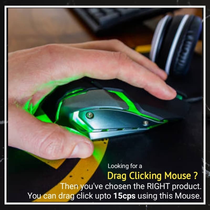 GAMING Mouse with 6 buttons & Rgb - FREE MOUSE PAD