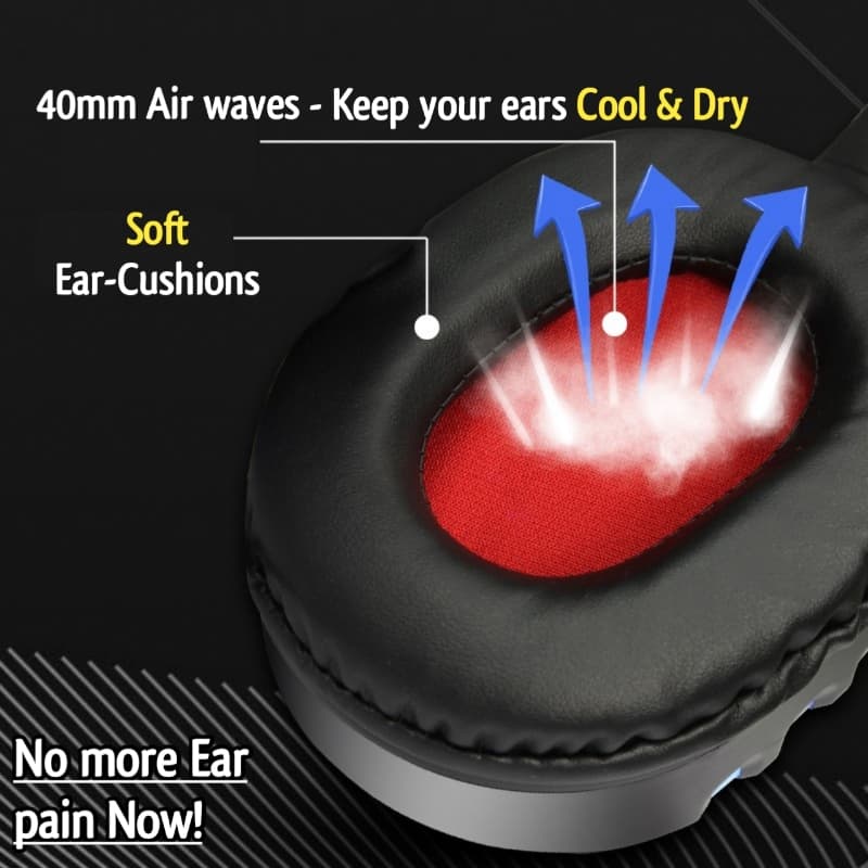 Gaming Headphones Headset 🎧 RGB with mic for pc gaming pubg