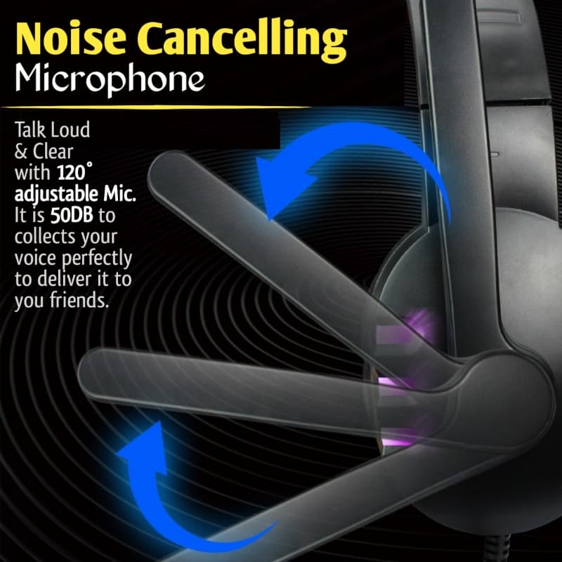 Gaming Headphones Headset 🎧 RGB with mic for pc gaming pubg